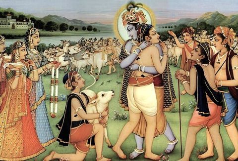 Krishna meets Gopakumara
